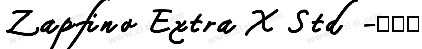 Zapfino Extra X Std字体转换